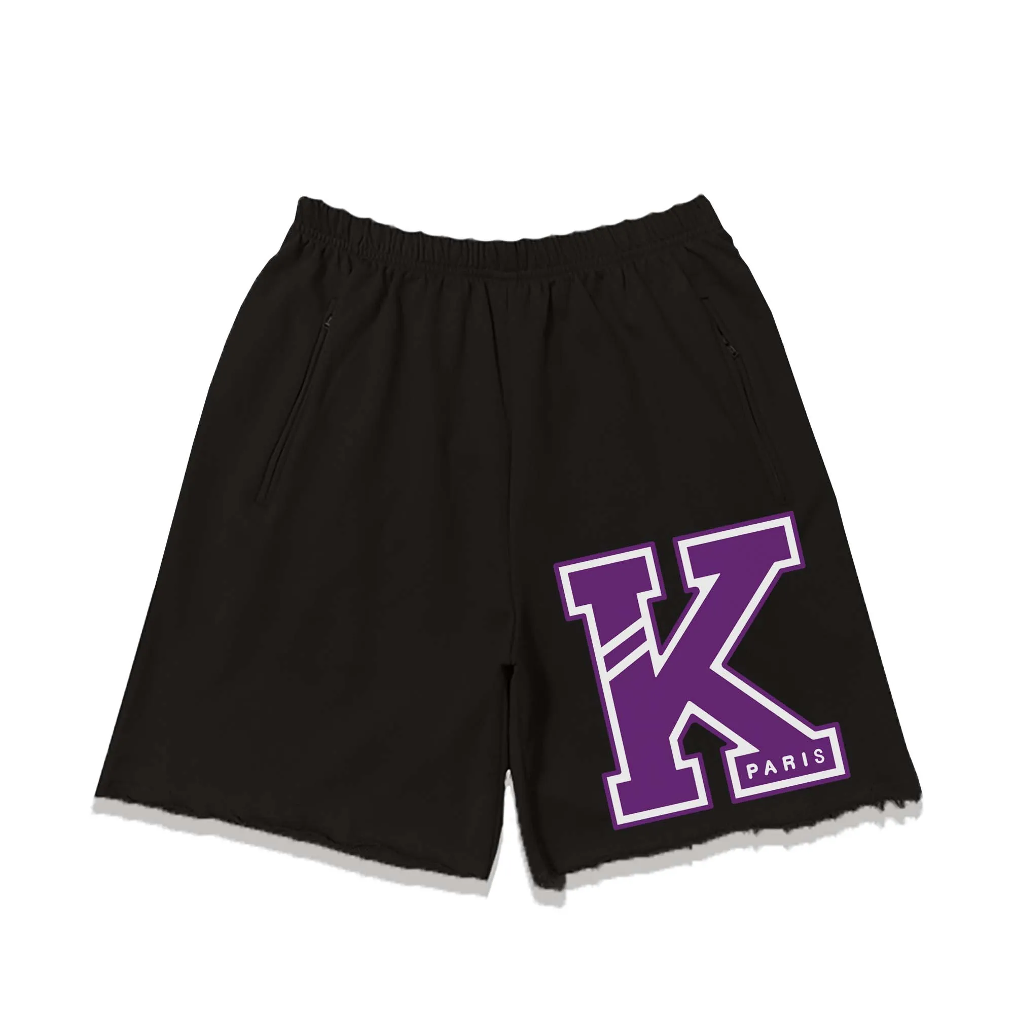 Kenzo University Team T-shirt Big K Shorts Color: Black Size: S M L XL Three Standards Style Number: DK 05